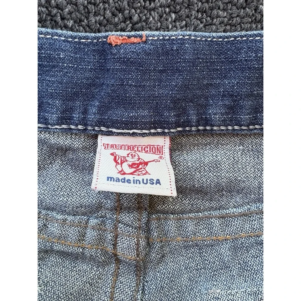 True Religion Billy Super T Jeans 40x33 Made in USA Dragon Embroidery Pocket